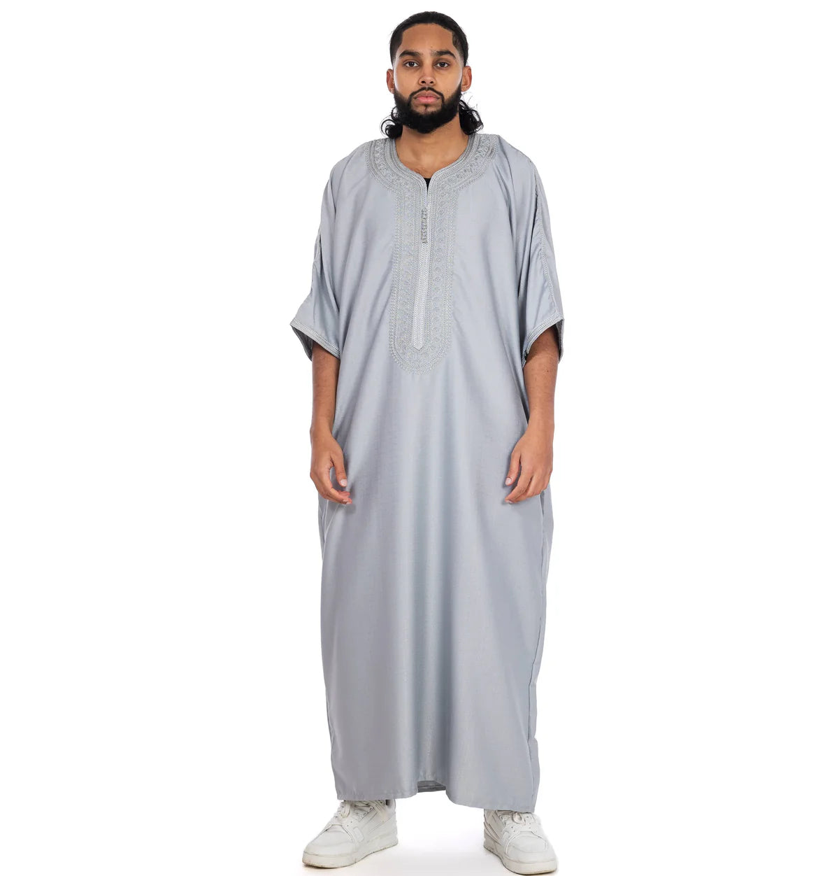 Essential Thobe Jubbah - Grey & Grey